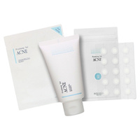 Pyunkang Yul ACNE SET (Facial Cleanser 120 ml + Spot Patch Super Thin 1 pc + Dressing Mask Pack 1 pc) - a set of cosmetics for acne skin