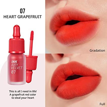 Peripera Ink Airy Velvet No. 007 Heart Grapefruit 4 g