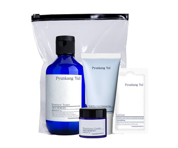 Pyunkang Yul Essence Toner 100ml + Nutrition Cream 9ml + Low pH Pore Deep Ceansing Foam 40ml ( Sachet 1ea)