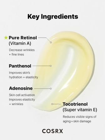 COSRX The Retinol 0.1 Cream 20ml - Zaawansowany krem pielęgnacyjny z retinolem