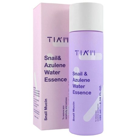 TIAM Snail & Azulene Water Essence 180ml - Esencja ze śluzem ślimaka i azulenem