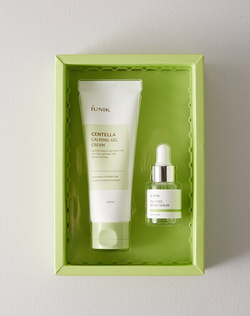 iUNIK SET Centella Edition ( Centella Gel Cream 60ml + Tea Tree Serum 15ml)