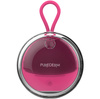 PUREDERM Silicone Travel Sonic Facial Cleansing and Massage Brush, Pink