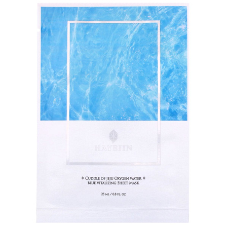 HAYEJIN Cuddle of Jeju Oxygen Water Blue Vitalizing Sheet Mask