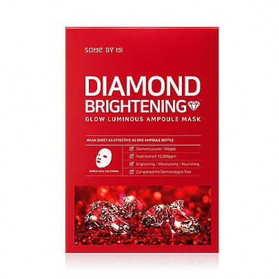 SOME BY MI Diamond Brightening Calming Glow Luminous Ampoule Mask 1 pcs
