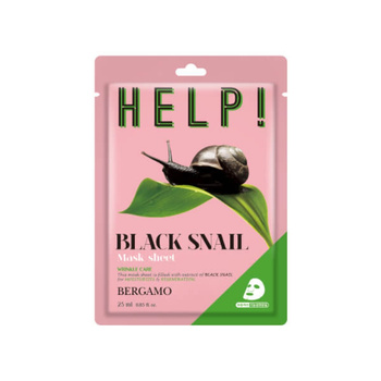BERGAMO Help! Black Snail Mask Sheet 25 ml