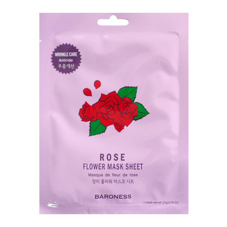 BARONESS Rose Flower Mask Sheet, 21g
