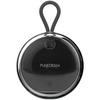 PUREDERM Silicone Travel Sonic Facial Cleansing and Massage Brush, Black