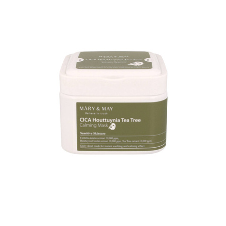 Mary&May CICA Houttuynia Tea Tree Calming Mask, 30szt