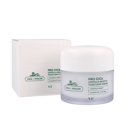 VT Cosmetics Pro Cica Centella Asiatica Tiger Light Cream 80 g - Lekki krem z wąkrotką azjatycką