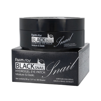 FARMSTAY Black Snail Hydrogel Eye Patch 60 szt - Płatki pod oczy