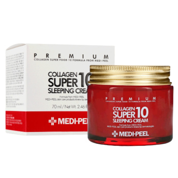 MEDI-PEEL Collagen Super 10 Sleeping Cream 70 ml - regenerujący krem na noc