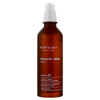 Mary&May Vitamin B5 + Bifida Toner 120ml - Nawilżająco-regenerujący tonik do twarzy