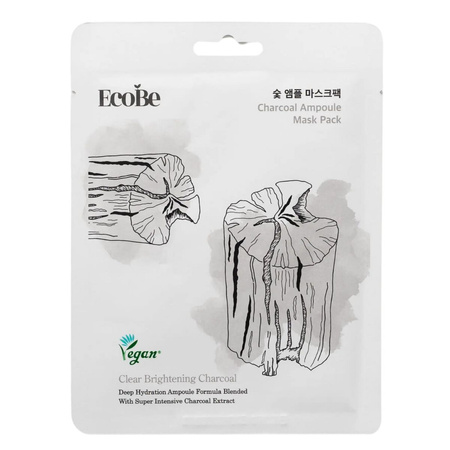 EcoBe Charcoal Ampoule Mask Pack 25ml
