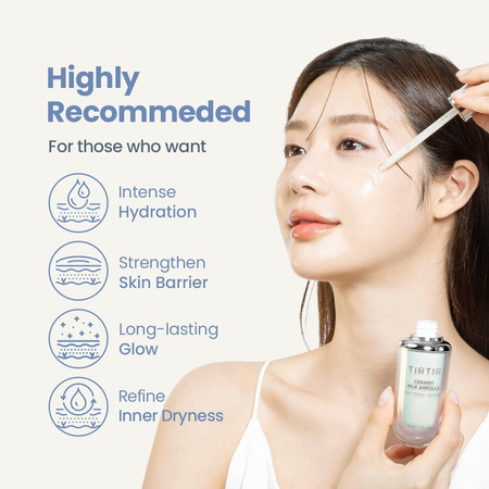 TIRTIR Ceramic Milk Ampoule 40ml - Serum w ampułce do twarzy o działaniu odżywczo-nawilżającym