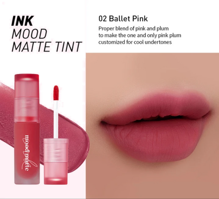 Peripera Ink Mood Matte Tint 02 Ballet Pink 4g