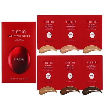 TIRTIR Mask Fit Red Cushion 6 Shade Trial Kit (35N/37C/40N,43N/51N/55N)