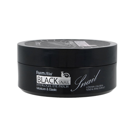 FARMSTAY Black Snail Hydrogel Eye Patch 60 szt - Płatki pod oczy