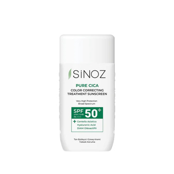 Sinoz - Pure Cica Color Correcting Treatment Fluid Sunscreen SPF50+ / PA++++, 50ml