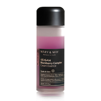 Mary&May Vegan Blackberry Complex Cream Essence 140ml - Rozjaśniająco-nawilżająca esencja do twarzy