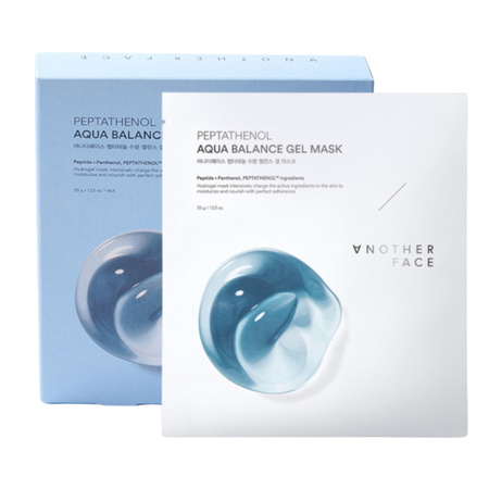 ANOTHER FACE set of hydrogel masks with panthenol and Aqua Balance peptides, 4 x 35g