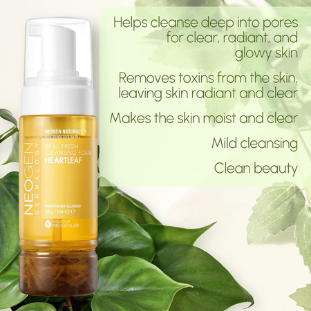 NEOGEN Real Fresh Foam #Heartleaf - Delikatna pianka oczyszczająca