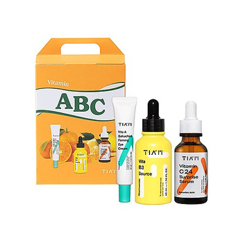 TIAM Vitamin ABC Box (Vita B3 Source 40ml+ Vita A Bakuchiol Firming Eye Cream 30ml+Vitamin C24 Surprise Serum 30ml)