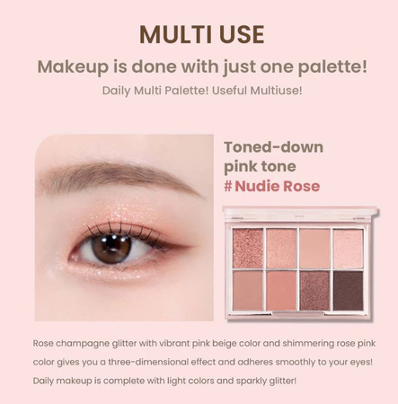 Heimish Dailism Eye Palette Nudie Rose 14 g