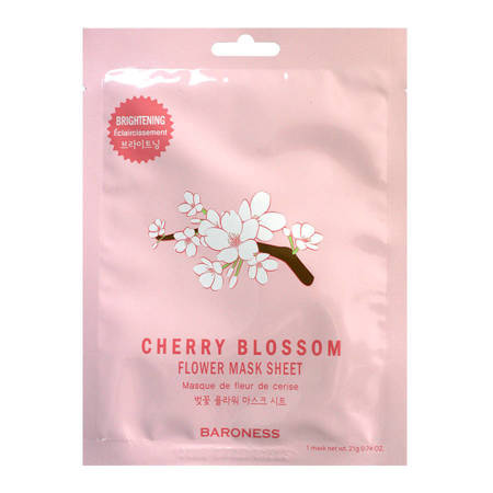 BARONESS Cherry Blossom Flower Mask Sheet,21g