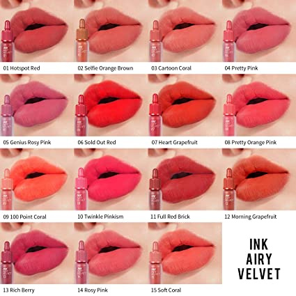 Peripera Ink Airy Velvet No. 007 Heart Grapefruit 4 g