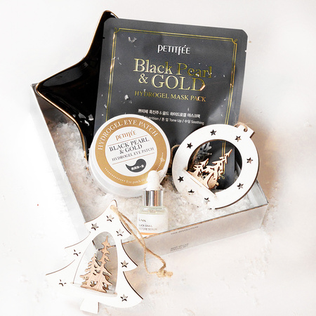 PETITFEE Black Pearl & Gold Hydrogel Eye Patch 60 pcs