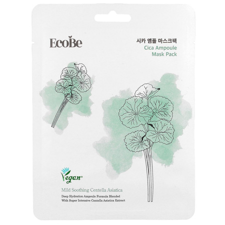 EcoBe Cica Ampoule Mask Pack 25ml