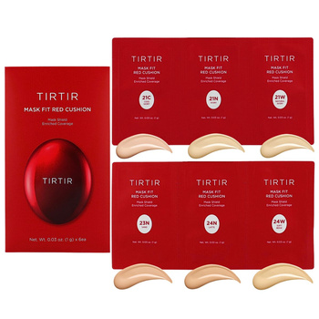TIRTIR Mask Fit Red Cushion 6 Shade Trial Kit (21C, 21N, 21W, 23N, 24N, 24W)