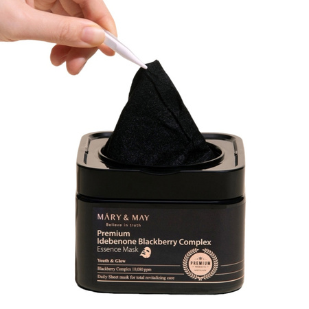 Mary&May Premium Idebenon Blackberry Complex Ampoule Mask 20ea