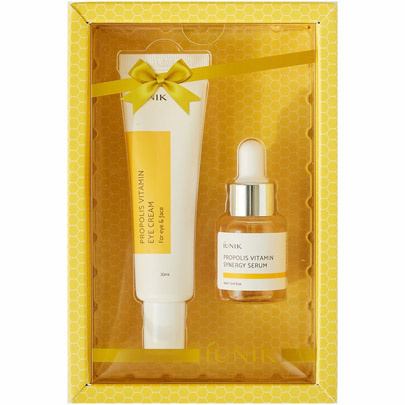 iUNIK Propolis vitamin eye cream set ( Eye Cream 30ml, Propolis Serum 15ml )
