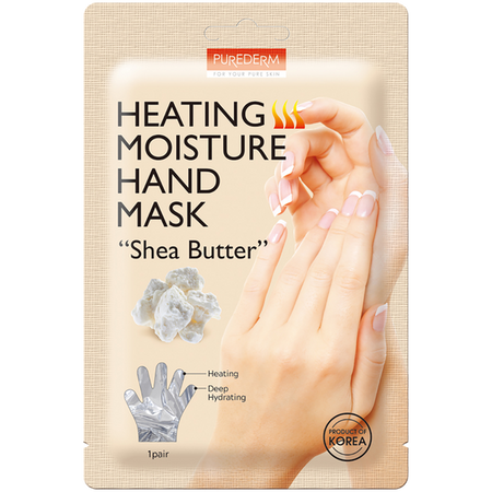 PUREDERM Heating Moisture Hand Mask ,,Shea Butter'', 30 g - Rozgrzewająco – nawilżająca maseczka do dłoni