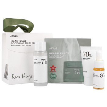 ANUA HEARTLEAF SOOTHING TRIAL KIT - zestaw do pielęgnacji twarzy