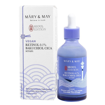 Mary&May Seoul Edition Vegan Retinol 0.1% Bakuchiol CICA Serum 80 ml - serum przeciwstarzeniowe