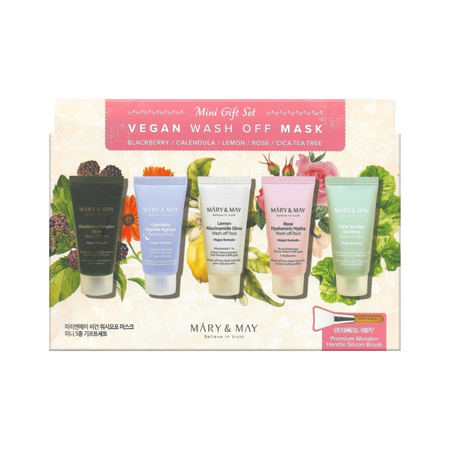 Mary&May Vegan Wash off Mask MINI Gift Set 5 x 30 g