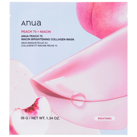 ANUA Peach 70 Niacin Brightening Collagen Mask 38 g