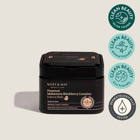 Mary&May Premium Idebenon Blackberry Complex Ampoule Mask 20ea
