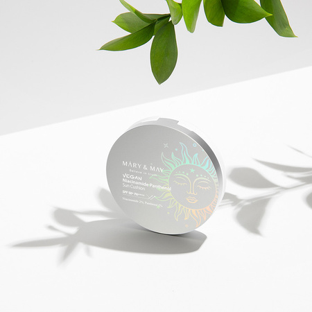 Mary&May Vegan Niacinamide Panthenol Sun Cushion SPF50+ PA++++ 25g - Krem ochronny w formie cushion