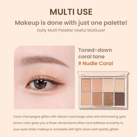 Heimish Dailism Eye Palette Nudie Coral 14g