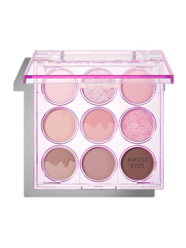 AMUSE Eye Color Palette 02 Cool Rose 0,6gx9  - Paleta cieni do powiek