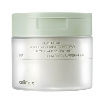 celimax Ji Woo Gae Cica BHA Blemish Toner Pad 60 pcs