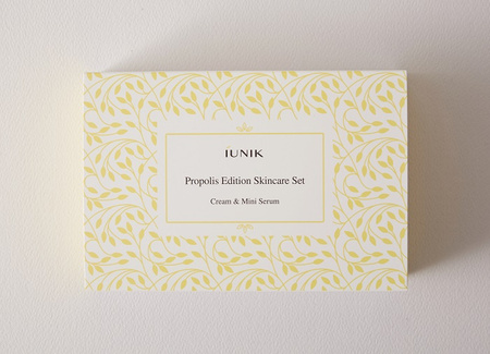 iUNIK SET Propolis Edition ( Propolis Sleeping Mask 60ml + Propolis Serum 15ml) - Zestaw propolisowy do pielęgnacji twarzy