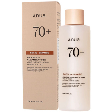 ANUA - Rice 70 Glow Milky Toner, 250ml
