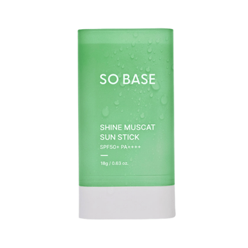 SO BASE Shine Muscat Sun Stick SPF50+ PA++++ 18 g - Filtr przeciwsłoneczny w sticku z ekstraktem z winogron