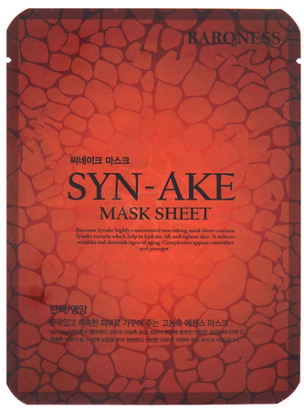 BARONESS Syn-Ake Mask Sheet, 21g - Maska w płachcie z peptydem SYN-AKE