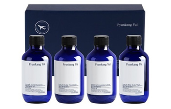 Pyunkang Yul Hair&Body Travel Kit (low ph mild body wash 100ml + low ph scalp shampoo 100ml+ lntensive ceramide lotion 100ml+low ph scalp treatment 100ml)